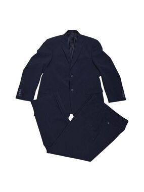 BELLISSIMO Suit Pinstripe Luxury Designer Business Formal Blazer & Jacket 42R